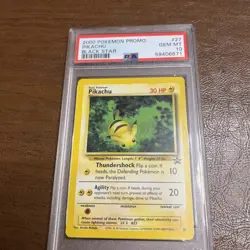 Pokemon 2000 Promo Pikachu Black Star Card PSA GEM MT 10 - Image 1