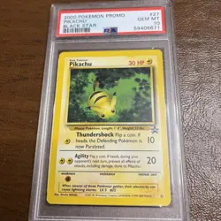Pokemon 2000 Promo Pikachu Black Star Card PSA GEM MT 10 - Image 3