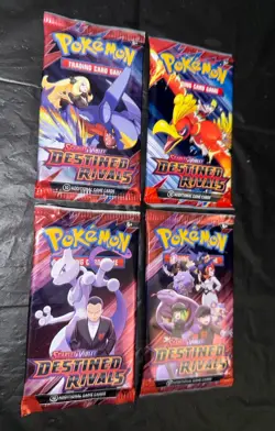 Pokemon TCG Destined Rivals Booster Pack Art Set (x4 Loose Boosters) New/Sealed - Image 2
