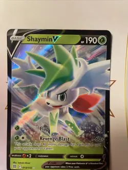 Pokemon TCG Shaymin V Sword & Shield: Brilliant Stars 013/172 Holo Ultra Rare - Image 1