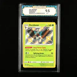 TQG 9.5 Mint+ 2021 Pokemon ENG Decidueye #SWSH-SF D SV003/SV122 SR - Image 1