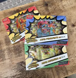 Pokemon Ascended Heroes Mega Feraligatr, Meganium, Emboar Ex box’s New/Sealed 🦖 - Image 1