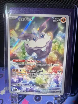 Pokemon Carbink Illustration Rare Holo 242/217 Ascended Heroes Card NM - Image 1