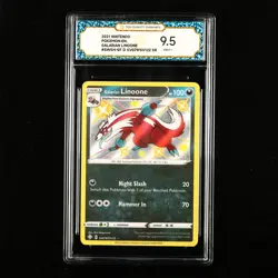 TQG 9.5 Mint+ 2021 Pokemon ENG Galarian Linoone #SWSH-SF D SVO79/SV122 SR(1) - Image 1