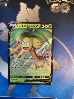 Pokemon TCG Alolan Exeggutor V SWSH Black Star Promos SWSH225 Holo Promo - Image 1