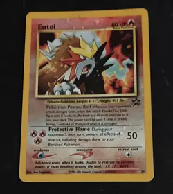 Pokemon Entei 34/53 Wotc Promo Reverse Holo Promo 80 HP Basic 2001 Card - Image 1