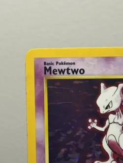 1999 Pokemon TCG Mewtwo Base Set Holo Unlimited Rare Card 10/102 MP - Image 2