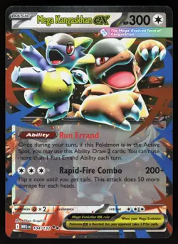 Mega Kangaskhan ex 104/132 Double Rare Mega Evolution Pokemon Holo NM - Image 1