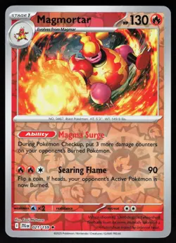 Magmortar 021/159 Rare Journey Together Pokemon Reverse Holo NM - Image 1