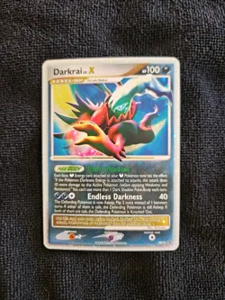 Pokemon TCG Darkrai LV.X DP19 Ultra Rare Diamond & Pearl Promo Card LP Condition - Image 1