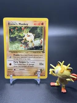 Blaine's Mankey 63/132 Pokemon Gym Challenge Regular - LP - Image 1