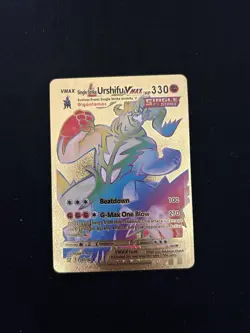 Pokemon Urshifu VMAX Single Strike 167/163 Rainbow Battle Card Gold - Image 1