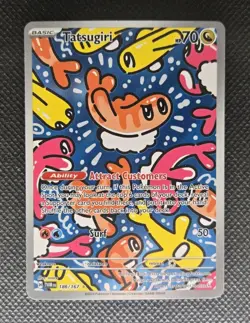Tatsugiri Illustration Rare 186/167 SV06: Twilight Masquerade Pokemon - Image 3