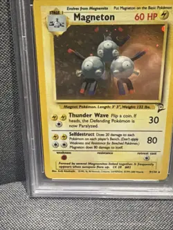 2000 Pokemon Game Magneton 9/130 - Holo - Base 2 Set. PSA 4 VG EX - Image 5
