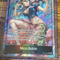 Nico Robin OP12-087 6 Cost 7000 Power Alt Art Foil Super Rare Legacy Master - Image 3