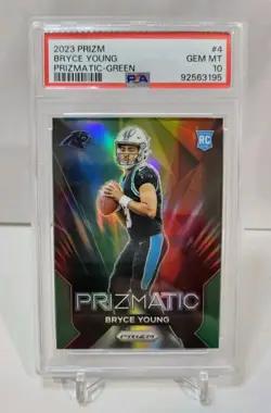2023 Prizm Bryce Young RC Prizmatic Green-🔥Panthers PSA 10 💎 - Image 1