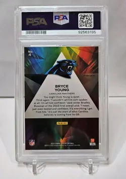 2023 Prizm Bryce Young RC Prizmatic Green-🔥Panthers PSA 10 💎 - Image 2