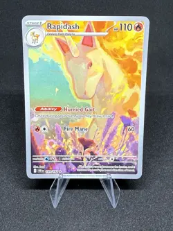 Pokemon TCG: Rapidash 189/182 Destined Rivals Illustration Rare Near Mint - Image 1