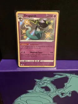 Pokemon TCG Dragapult Shining Fates SV062/SV122 Shiny Rare Card - Image 1