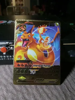 Pokemon M Charizard EX Gold Foil TCG Card Hp 522 - Image 1