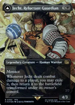Jecht, Reluctant Guardian BORDERLESS FOIL Final Fantasy Magic MTG NM - Image 1