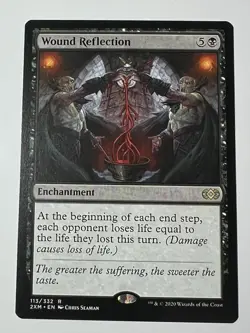 Wound Reflection Double Masters Rare Enchantment Regular Black 113 2020 Wizards - Image 1