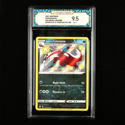 TQG 9.5 Mint+ 2021 Pokemon ENG Galarian Linoone #SWSH-SF D SVO79/SV122 SR(2) - Image 1