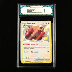 TQG 9 Mint 2021 Pokemon ENG Greedent #SWSH-SF D SV1OO/SV122 SR - Image 1