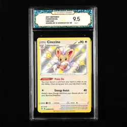 TQG 9.5 Mint+ 2021 Pokemon ENG Cinccino #SWSH-SF D SV094/SV122 SR - Image 1