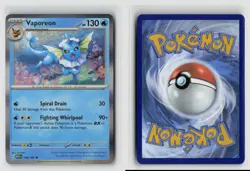 Vaporeon #134/165 Sv Scarlet & Violet 151 Holo Rare Pokemon TCG NM - Image 3