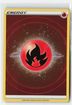 FIRE ENERGY 2022 REVERSE HOLO POKEMON TCG LP - Image 1
