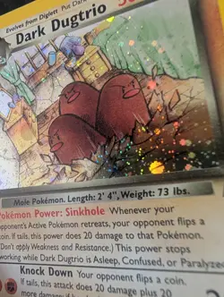 Dark Dugtrio Holo 6/82 Team Rocket NM Pokemon TCG English Pokemon TCG Vintage - Image 1