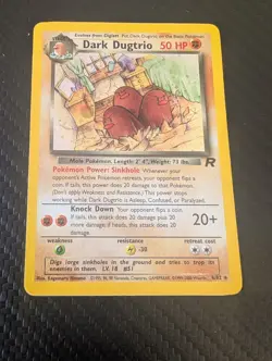 Dark Dugtrio Holo 6/82 Team Rocket NM Pokemon TCG English Pokemon TCG Vintage - Image 2