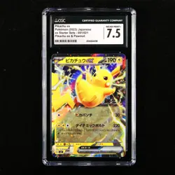 CGC 7.5 NEAR MINT+ 2023 Pokemon JPN Pikachu ex G SVC 001/021 - Image 1