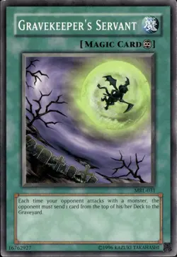 Gravekeeper's Servant MRL-031 Unlimited Common HP/DAM Yu-Gi-Oh DNA GAMES - Image 1
