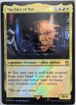 The Face of Boe (Surge Foil) #731 Doctor Who Collector's Edition Magic Card NM - Image 1