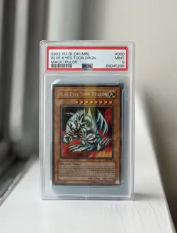 Yu-Gi-Oh Blue-Eyes Toon Dragon MRL-000 [PSA 9] Secret Rare (2002) Unlimited - Image 1