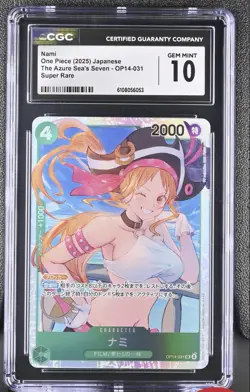 One Piece TCG Nami OP14-031 Full Art CGC 10 - Image 1