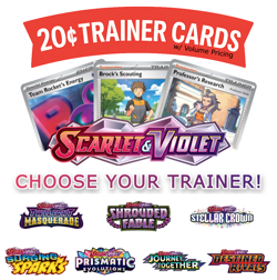 Pokemon TCG - Choose Your Trainer Card - TWM SFA SCR SSP PRE JTG DRI Holo/C/UC/R - Image 1