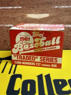 1981 Topps Traded Baseball Complete Factory Set 132 Cards Valenzuela & Raines RC - Image 1