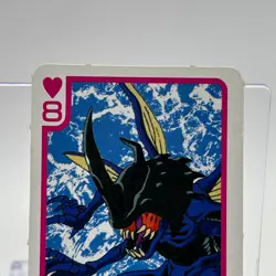 Kabuterimon Digimon Adventure TV Magazine Trump Playing Card Heart 8 TCG Japan - Image 3