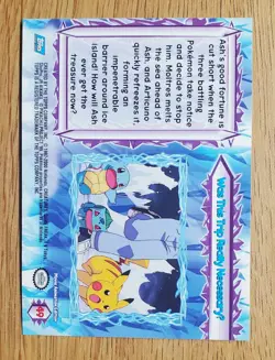 Pokemon Card - "Was This Trip Really NecessaryU" Topps Movie 2000 The Movie #49 - Image 3