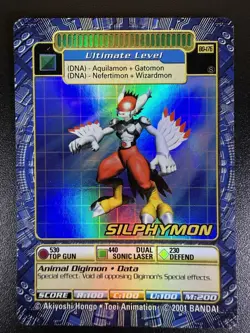 Digimon Silphymon BO-176S Card 2001 Digi-Battle Series 4 Bandai Holo Nm/M - Image 2