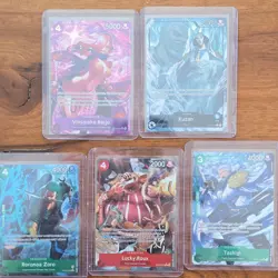 Bandai One Piece Card Game 40 Cards OP01-OP04 Luffy Zoro Leader Foil English - Image 2