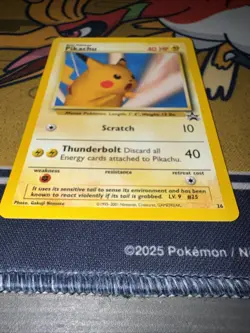 Pokemon TCG Surfing Pikachu Black Star Promo Card 26 WOTC - Image 2