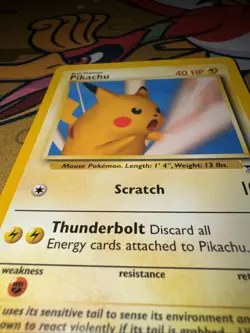 Pokemon TCG Surfing Pikachu Black Star Promo Card 26 WOTC - Image 3