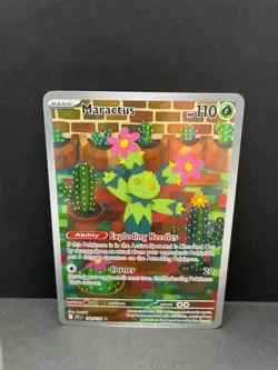 2025 Pokemon Journey Together Maractus 160/159 ILLUSTRATION RARE HOLO! HOT CARD! - Image 1