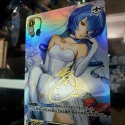 DIY Rei Ayanami Evangelion SP Card Weiss schwarz EVA/S01 Signed Wedding Dress - Image 4