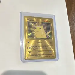 Pokemon Pikachu Metal Promo Holo 058/102 Miscellaneous Cards 40HP 10/30 Attack - Image 1