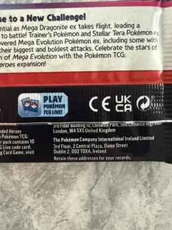 Pokemon Ascended Heroes Mega Evolution Trading Card Game Booster Pack - Image 3